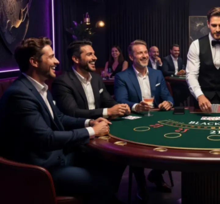Przebieg wieczoru blackjack z krupierem prowadzącym rozgrywkę podczas eventu